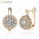 Yunkingdom Fashion Shiny Zirconia Hoop Earrings For Women Wh 3 E4R