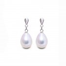 Zhboruin Fashion Natural Pearl Earrings For Women 925 S 2 E4R