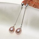 Zhboruin Fashion Natural Pearl Earrings For Women 925 S 3 E4R