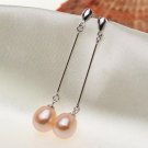 Zhboruin Fashion Natural Pearl Earrings For Women 925 S 4 E4R