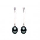 Zhboruin Fashion Natural Pearl Earrings For Women 925 S 5 E4R