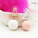 Zoeber Colors Cube Candy Stud Flowers Geometry Earrings Wome E4R