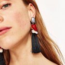 Zoeber Tassel Drop Earring Retro Big Fringing Crystal Dangle 5 E4R