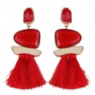 Zoeber Tassel Drop Earring Retro Big Fringing Crystal Dangle E4R