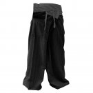 Men’s Two Tone Black Thai Fisherman Pants