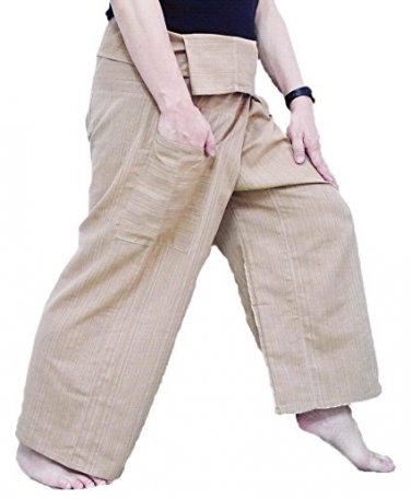 Men&acirc;��s Two Tone light brown Thai Fisherman Pants