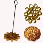 Biggest Dok Jok Brass Mold Stylist Thai Sunflower Cookies;Diameter 10.5 cm
