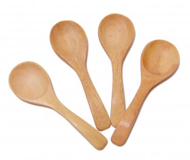 CandyHusky's Mini Wooden Spoons Condiments Salt Spoons Tembusu Wood (4)