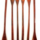 Handmade Rose Wood 8.5" Long Handle Coffee Tea Drink Bar Cocktail Stirrer Mixing , Set of 6