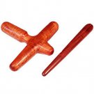 Set 2 pcs.Reflexology Thai Traditional Hand & Foot Massage Wooden Stick