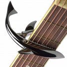 Guitar Capo Shark Capo for Acoustic and Electric Guitar  Zinc Alloy for 6 String Guitar (Black))