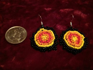Denim Backed Fire Rosette
