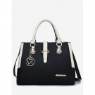 Minimalist Metallic Handbag | Black & White