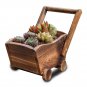 Carbonated anticorrosive wood flowerpot rectangle trolley flower pots