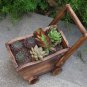 Carbonated anticorrosive wood flowerpot rectangle trolley flower pots