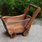 Carbonated anticorrosive wood flowerpot rectangle trolley flower pots