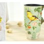 Creative Pocelain drinking Tea water Cup Ceramic mug birds pattern
