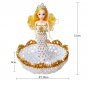 Creative crafts home displayed handcrafted items DIY beaded barbie doll fruit platter