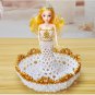 Creative crafts home displayed handcrafted items DIY beaded barbie doll fruit platter