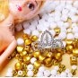 Creative crafts home displayed handcrafted items DIY beaded barbie doll fruit platter