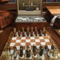 Handmade Pewter Chess Set French - Hand painted