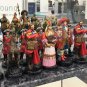Handmade Pewter Chess Set French - Hand painted