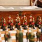 Handmade Pewter Chess Set French - Hand painted