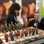 Unique Habsburg vs Ottoman empire Pewter Handmade Chess Sets - hand painted