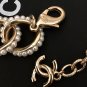 CHANEL CC Necklace CHOKER Bubble Pearls Brushed Finish GOLD Chain NIB