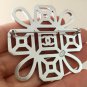 CHANEL Silver Knot CC Crystal Rhinestone Brooch Pin Super Shine Authentic NIB