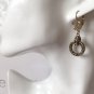 CHANEL CC Crystal Hoop Drop Dangle Earrings Gold 2016 ROME PARIS NIB
