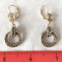 CHANEL CC Crystal Hoop Drop Dangle Earrings Gold 2016 ROME PARIS NIB