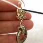 CHANEL CC Crystal Hoop Drop Dangle Earrings Gold 2016 ROME PARIS NIB