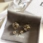 DIOR TRIBAL Earrings Mise en DIOR TRIBALE GOLD Plated Crystal Limited Ed NIB