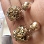 DIOR TRIBAL Earrings Mise en DIOR TRIBALE GOLD Plated Crystal Limited Ed NIB