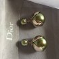 DIOR TRIBALE Mise en Dior Tribal Earring Spring GREEN Gold TULIP Metallic