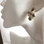 CHANEL PEARL Stud Earrings Multi-Colored Cream Grey Red GOLD Rhombus Shape NIB