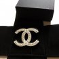 CHANEL COCO CHANEL PARIS CC Fashion Brooch Pin ACRYLIC WHITE Black Gold NIB