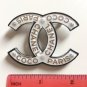 CHANEL COCO CHANEL PARIS CC Fashion Brooch Pin ACRYLIC WHITE Black Gold NIB