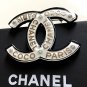 CHANEL COCO CHANEL PARIS CC Fashion Brooch Pin ACRYLIC WHITE Black Gold NIB