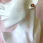 CHANEL Vintage Gold Stud Earrings Red Enamel CC Retro Jewel Authentic NIB
