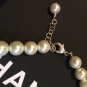 CHANEL Camellia Pendant Necklace Cream Pearl Bubble Fringe Gold Chain Dangle NIB