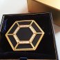 ESTEE LAUDER ROYAL HERITAGE 2007 Crystal Black Octagon Powder Compact NIB