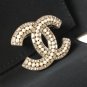 CHANEL 2016 Baguette Crystal Brooch Pin Gold CC Dainty Pearls Rhinestones NIB