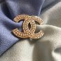 CHANEL 2016 Baguette Crystal Brooch Pin Gold CC Dainty Pearls Rhinestones NIB