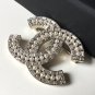 CHANEL 2016 Baguette Crystal Brooch Pin Gold CC Dainty Pearls Rhinestones NIB