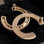 CHANEL GOLD Metal Fantasy Pearl Crystal CC Brooch 2016 Fall Winter Authentic NIB