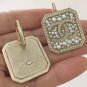 CHANEL Bubble Pearls Crystal CC Gold Leverback BIG Earrings Fashion Statement