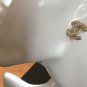 CHANEL CC Gold Medium Stud Earrings Gradual Pearl Accent Authentic