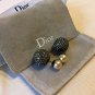 DIOR TRIBAL Pearl Stud Ruthenium Tiny Crystal Earrings Mise En Dior Tribale